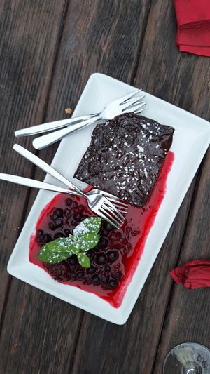 Veganer Schokoladenkuchen at Zum Kapellchen in Wiesbaden