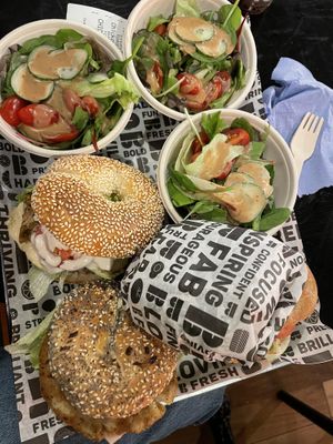   at B Bagel Bakery Bar in London