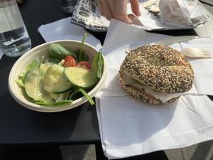   at B Bagel Bakery Bar in London