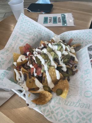 Nachos with asada   at Tacotarian in Henderson