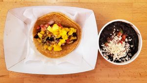 #2 El Pastor and black beans at Tacotarian in Henderson