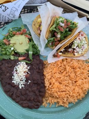 Taco plate  at Tacotarian in Henderson