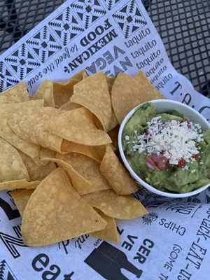 Chips and guacamole   at Tacotarian in Henderson