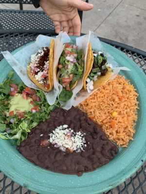 Taco plate  at Tacotarian in Henderson