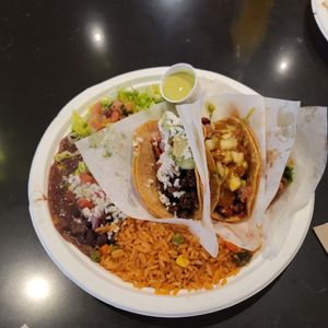 Taco platter! at Tacotarian in Henderson