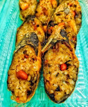 Glutinous rice roll at Jaspat 爵斯伯 in North Singapore