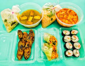 All these are vegan at Jaspat 爵斯伯 in North Singapore