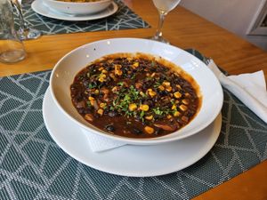 Black Bean Stew at Poço Azul in Sao Miguel