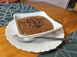 Chocolate Mousse at Poço Azul in Sao Miguel