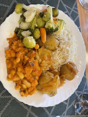 Buffet  at Poço Azul in Sao Miguel