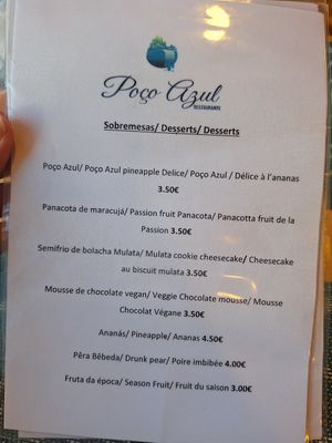 Mousse au chocolad vegan at Poço Azul in Sao Miguel