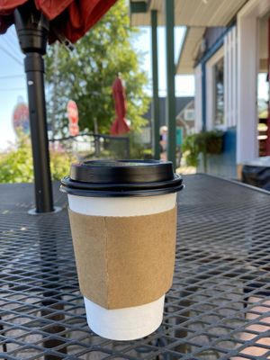 Outdoor seating  at Sunrise Kava Cafe in Oscoda