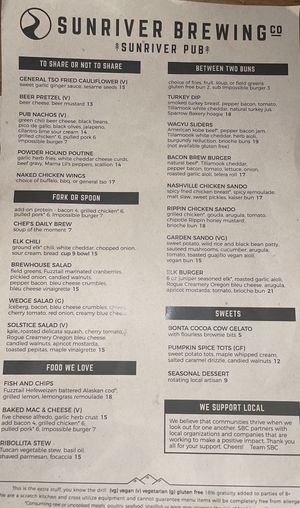   at Sunriver Brewing Co in Sunriver