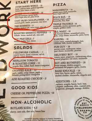 Some tasty options! at Fieldwork Brewing Company in Sacramento