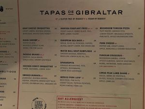 El Five - vegan options on the tapas menuu #Veganuary at El Five in Denver