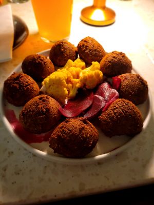 Falafel at Bazaar in Luxembourg City