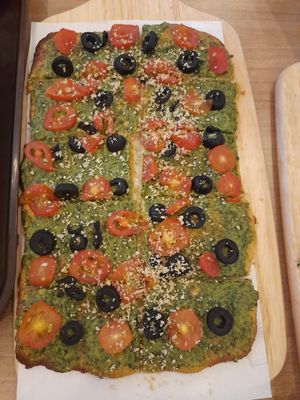 Pesto pizza at Loving Nature Fortunate Coffee Cafe in Central Singapore