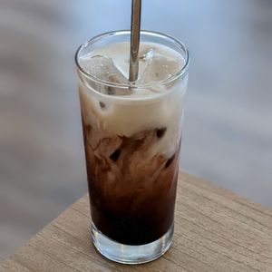 Iced Chocolate Oatside Latte at Loving Nature Fortunate Coffee Cafe in Central Singapore