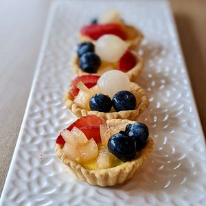 Handmade Vegan Ice Cream Fruit Tarts at Loving Nature Fortunate Coffee Cafe in Central Singapore