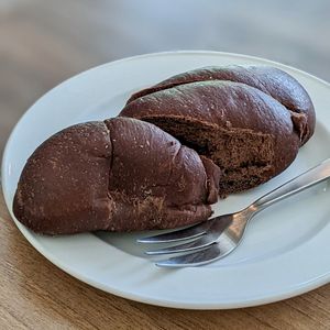 Chocolate Bun at Loving Nature Fortunate Coffee Cafe in Central Singapore