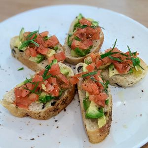 Bruschetta at Loving Nature Fortunate Coffee Cafe in Central Singapore