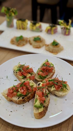 Bruschetta, Crispy Carrot Cake, Fortunate Refreshing Roll at Loving Nature Fortunate Coffee Cafe in Central Singapore