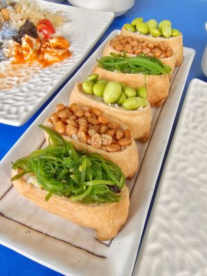 New dish - Japanese Sushi at Loving Nature Fortunate Coffee Cafe in Central Singapore