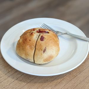 Vegan Fruit Bread at Loving Nature Fortunate Coffee Cafe in Central Singapore