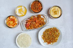 Vegetarian dishes  at Zeera in Krakow