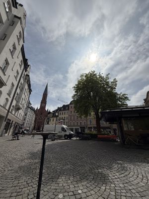 View outside from seating area  at Little Rabbit's Room in Munich
