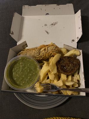   at Gennaro's Fish & Chips in Glasgow