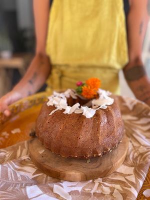 Vegan Carrot Cake at Sama Sama Veggie in Salou