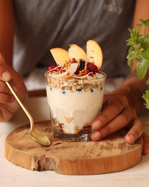 Coconut Yoghurt at Sama Sama Veggie in Salou