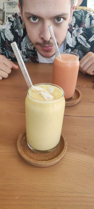 Vegan Mango Lassi at Sama Sama Veggie in Salou