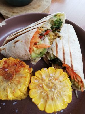 Burrito de falafel at Sama Sama Veggie in Salou