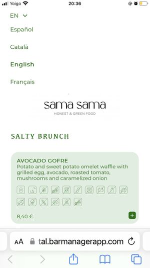   at Sama Sama Veggie in Salou