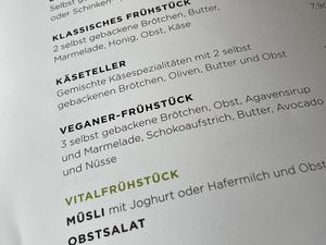 menu at Stadtcafé in Biberach