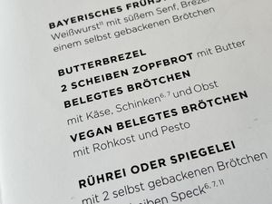 menu at Stadtcafé in Biberach