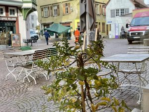 outside seating at Stadtcafé in Biberach