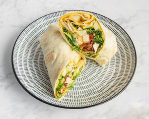 Veggieterraneum Wrap at Bibra Real Food in Malaga