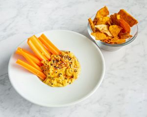 Hummus at Bibra Real Food in Malaga