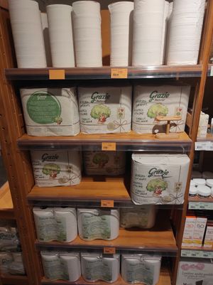 Toilet paper at Biocoop in Saint-pol-de-leon