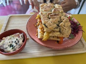 grilled sandwich  at Little World Kitchen in Utrecht