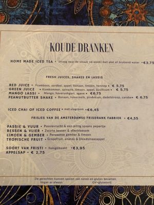 drinks  at Little World Kitchen in Utrecht