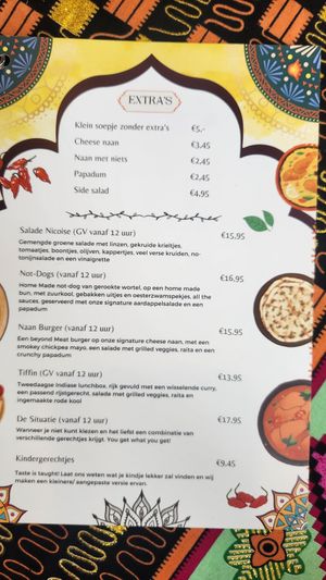 Lunch menu at Little World Kitchen in Utrecht