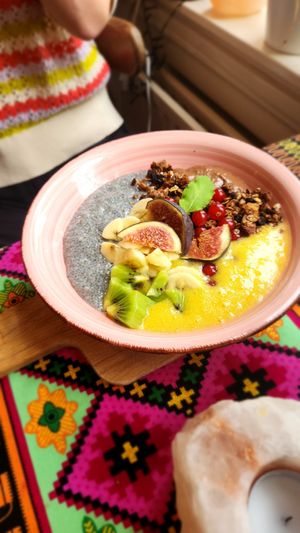 Chia pudding at Little World Kitchen in Utrecht