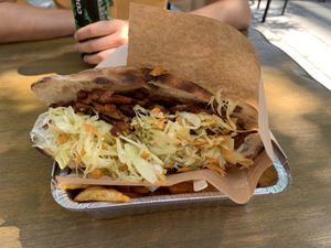 Vegan Gyros with Fresh Fries   at Handwich in Thessaloniki