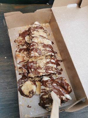 Choco Biscuit Banana at Handwich in Thessaloniki