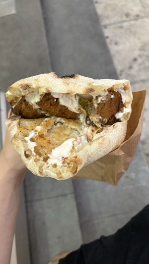 Vegan steak sandwich (awesome!!!!!!!!)  at Handwich in Thessaloniki