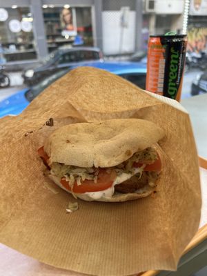 Souvlaki handwich  at Handwich in Thessaloniki